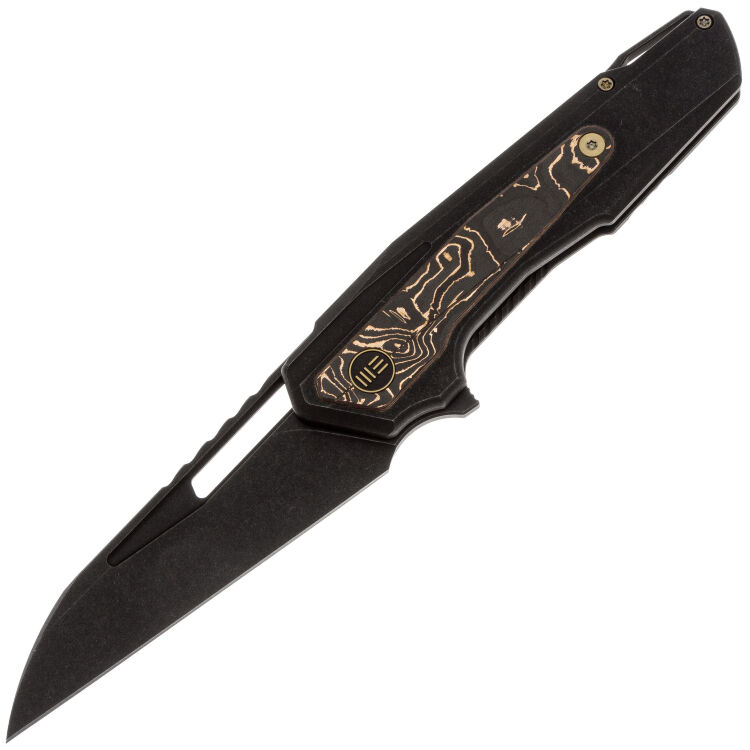 Нож WE Knife Falcaria blackwash сталь CPM-20CV рукоять Black Ti/Copper Foil CF (WE23012B-2)