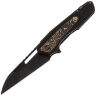 Нож WE Knife Falcaria blackwash сталь CPM-20CV рукоять Black Ti/Copper Foil CF (WE23012B-2)