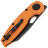 Нож Vosteed Ankylo blackwash сталь Elmax рукоять Orange Aluminum