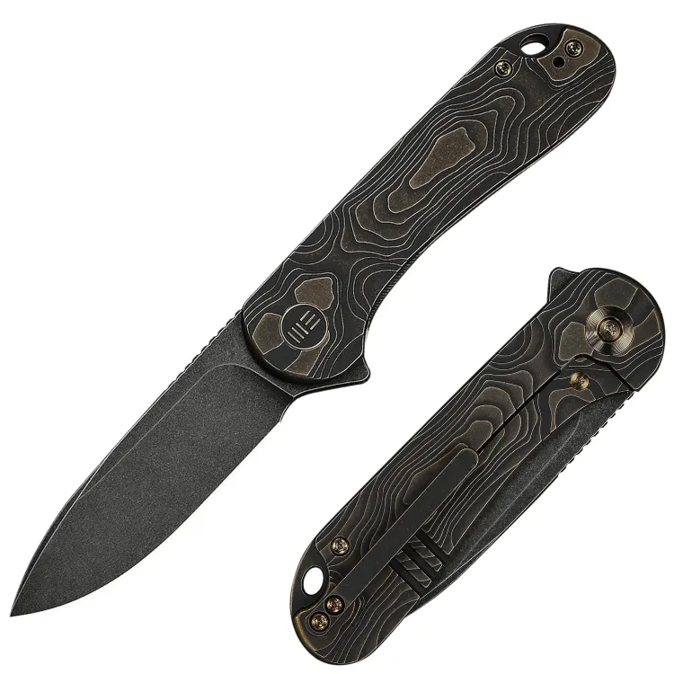 Нож WE Knife Elementum blackwash сталь MagnaCut рукоять Black/Bronze Titanium (WE18062XA-3)