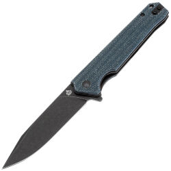 Нож QSP Mamba V2 blackwash сталь D2 рукоять Blue Micarta (QS111-H2)