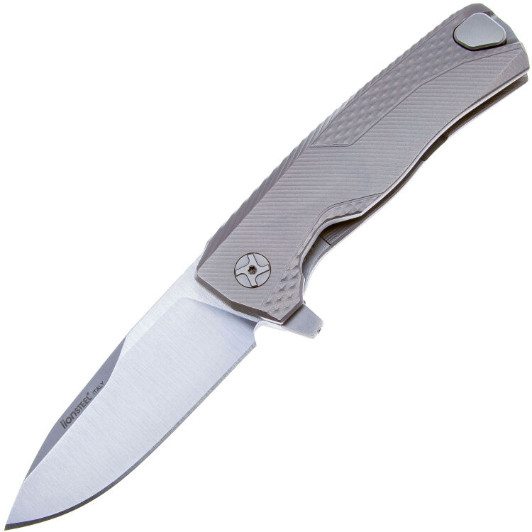 Нож Lion Steel ROK Satin cталь M390 рукоять Gray Titanium (L/ROK G)