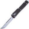 Нож Microtech UTX-70 Hellhound Stonewash сталь M390 рукоять Black Aluminum (419-10S)