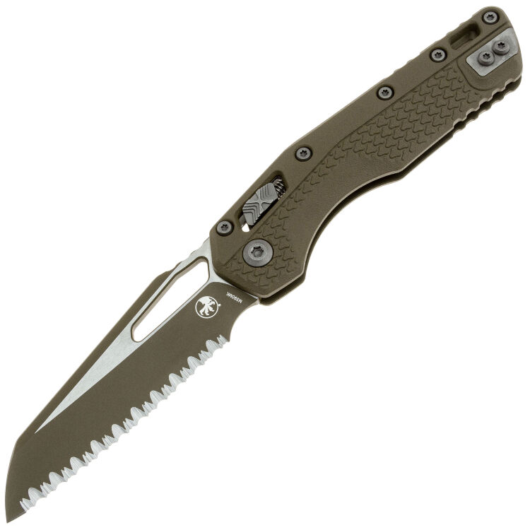 Нож Microtech MSI Ram-Lok dark earth serrated сталь M390MK рукоять Dark Earth Polymer