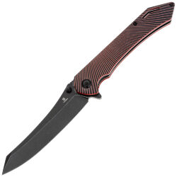 Нож Tenable Colibri Tech blackwash сталь Nitro-V рукоять Black/Red G10