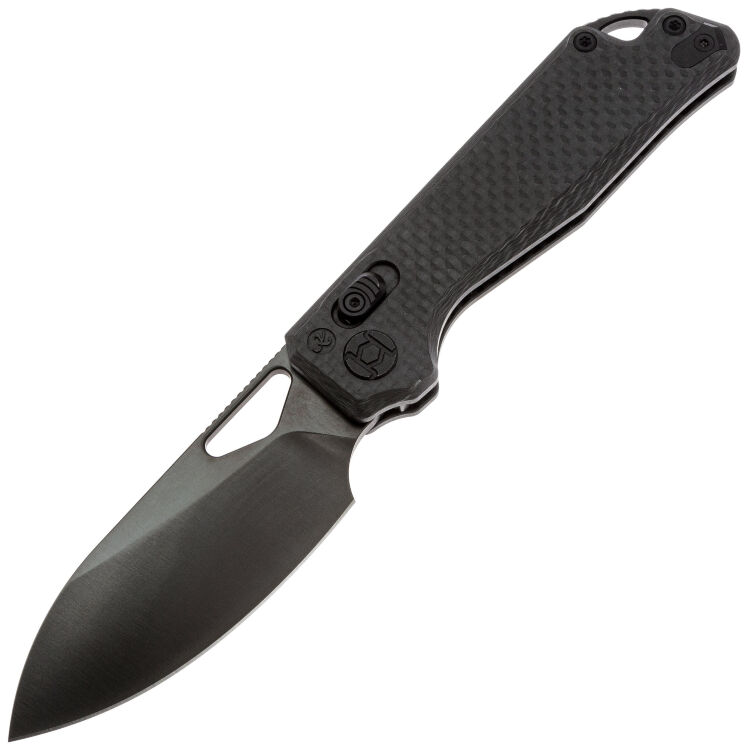 Нож Kunwu Pulsar DLC сталь Elmax рукоять Carbon fiber