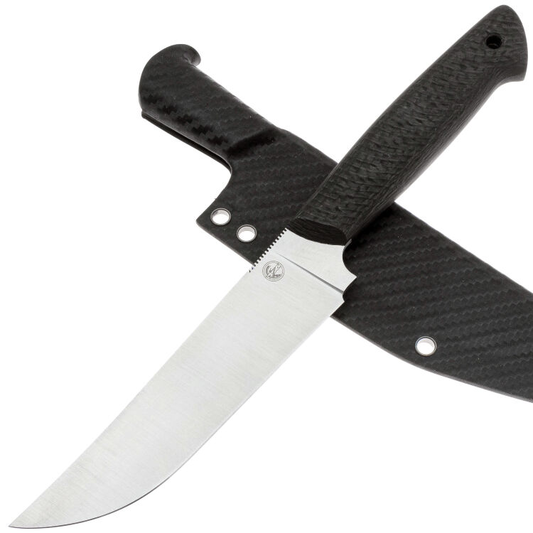 Нож 7 Ножей ТехноПчак Гибрид сталь N690 рукоять Carbon Fiber