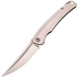 Нож TuoTown Saira Stonewash сталь T14N рукоять Grey Ti