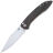 Нож Petrified Fish Grow satin сталь K110 рукоять Black/Green Damascus G10