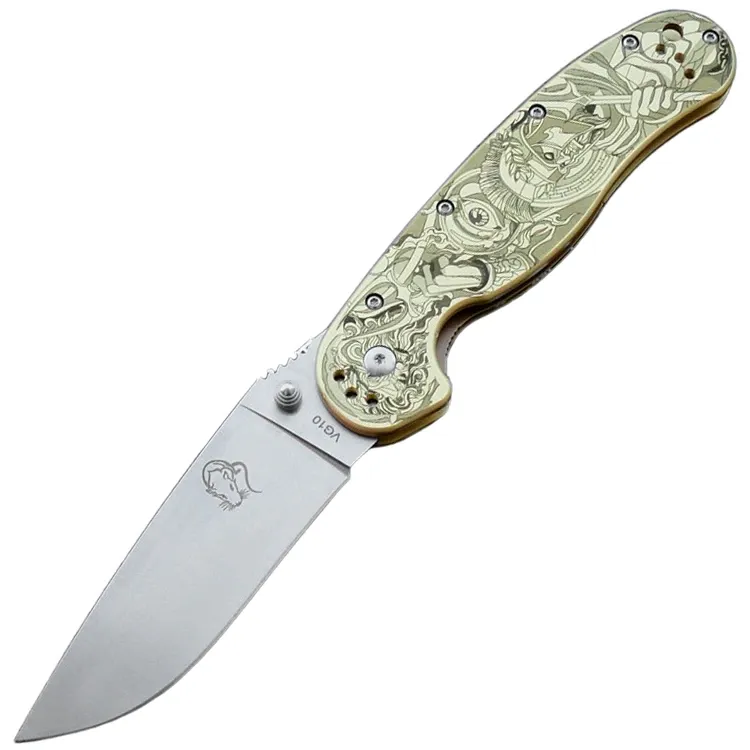 Нож Steelclaw Крыса Греция сталь VG10 рукоять Brass