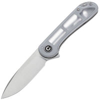 Нож CIVIVI Elementum satin сталь D2 рукоять Polished Clear Lexan (C907A-7)