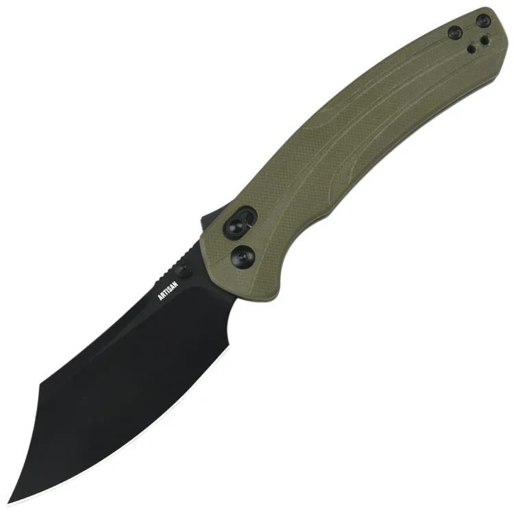 Нож Artisan Cutlery Simoon black сталь AR-RPM9 рукоять Green G10