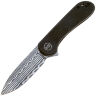 Нож We Knife Elementum сталь Hakkapella Damasteel рукоять Black Ti (WE18062X-DS1)