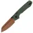 Нож Vosteed Raccoon TLL Sheepsfoot copper dune сталь 14C28N рукоять Green Micarta
