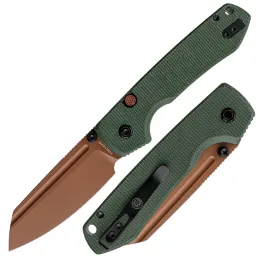 Нож Vosteed Raccoon TLL Sheepsfoot copper dune сталь 14C28N рукоять Green Micarta