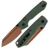 Нож Vosteed Raccoon TLL Sheepsfoot copper dune сталь 14C28N рукоять Green Micarta