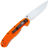 Нож Ontario RAT-1 Satin сталь AUS-8 рукоять Orange GRN (8848OR)