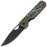 Нож Kizer Militaw сталь Nitro-V рукоять Green/Party Streamers G10