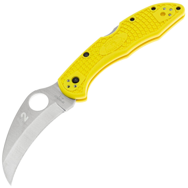 Нож Spyderco Tasman Salt 2 сталь H-2 рукоять Yellow FRN (C106PYL2)