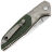 Нож Real Steel Hoeft satin сталь S35VN рукоять Titanium/Green Micarta (7901GM)