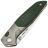 Нож Real Steel Hoeft satin сталь S35VN рукоять Titanium/Green Micarta (7901GM)