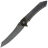 Нож Tenable Colibri Tech grey TiCn сталь Nitro-V рукоять Black/Green G10
