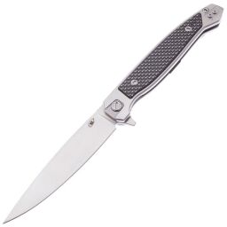 Нож Reptilian Сарган-03 Silver  сталь D2 рук. нерж. сталь/карбон