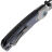 Нож Kizer Pioneer black PVD сталь S35VN рукоять Blue Canyon Richlite/Grey Titanium