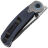 Нож Kizer Pioneer black PVD сталь S35VN рукоять Blue Canyon Richlite/Grey Titanium