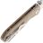 Нож Kizer Drop Bear 2 Clip Point satin сталь Nitro-V рукоять Brown Micarta