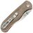 Нож Kizer Drop Bear 2 Clip Point satin сталь Nitro-V рукоять Brown Micarta