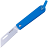 Нож Real Steel Baby Barlow satin сталь 12C27 рукоять Blue Stainless steel (8031D)