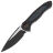 Нож WE Knife Button Lock Kitefin blackwash сталь CPM-20CV рукоять Black Ti/Arctic Storm FatCarbon