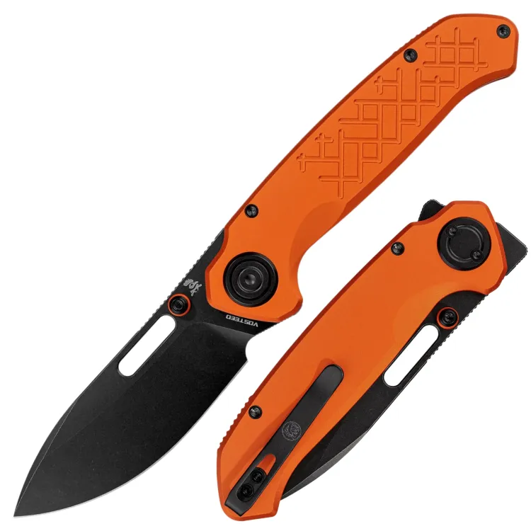 Нож Vosteed Zander blackwash сталь S35VN рукоять Orange Aluminum