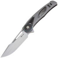 Нож Reate GTR satin сталь M390 рукоять beadblast Titanium/Zirconium/Gray clip