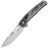 Нож Reate GTR satin сталь M390 рукоять beadblast Titanium/Zirconium/Gray clip