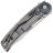 Нож Reate GTR satin сталь M390 рукоять beadblast Titanium/Zirconium/Gray clip