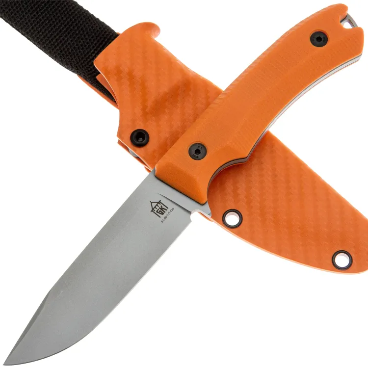 Нож Град Горький Леший сталь AUS-10Co рукоять Orange G10
