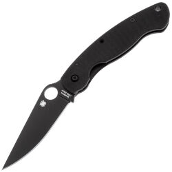 [Уценка] Нож Spyderco Military DLC сталь S30V рукоять Black G10 (C36GPBK)