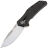 Нож ZT 0308CF сталь M390 stonewash рукоять Ti/Carbon Fiber