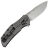 Нож ZT 0308CF сталь M390 stonewash рукоять Ti/Carbon Fiber