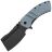 Нож Kansept Korvid XL blackwash сталь 154CM рукоять Blue Micarta