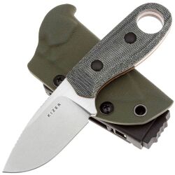 Нож Kizer Beaver сталь Nitro-V рукоять Micarta/Orange G10