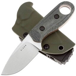 Нож Kizer Beaver сталь Nitro-V рукоять Micarta/Orange G10