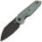 Нож Tenable Rafe L blackwash сталь 14C28N рукоять Green Micarta