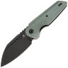 Нож Tenable Rafe L blackwash сталь 14C28N рукоять Green Micarta