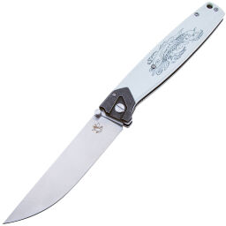 Нож Steelclaw Вал-01W сталь D2 рукоять White G10