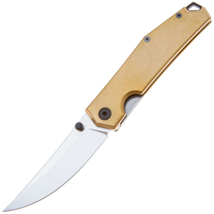 Нож GiantMouse ACE Clyde сталь M390 Satin рук. Brass