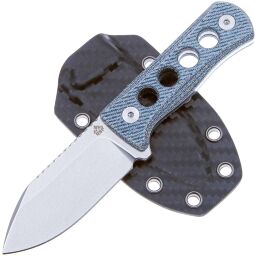Нож QSP Canary stonewash сталь 14C28N рукоять Denim Micarta (QS141-D1)