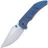 Нож We Knife Riff-Raff satin сталь CPM-20CV рукоять Blue Ti (WE22020B-2)